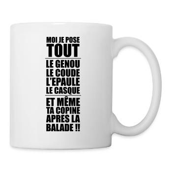 MOI JE POSE TOUT - Mug blanc - blanc - Droite