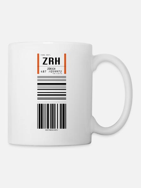 ZRh - Flughafen Zürich - Tasse - Weiß