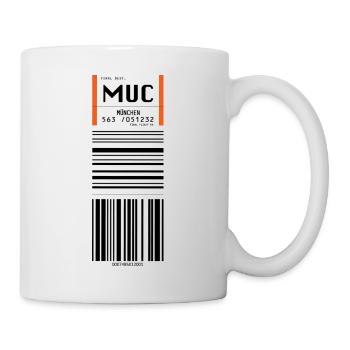 MUC- Flughafen München - Tasse - Weiß - Rechts