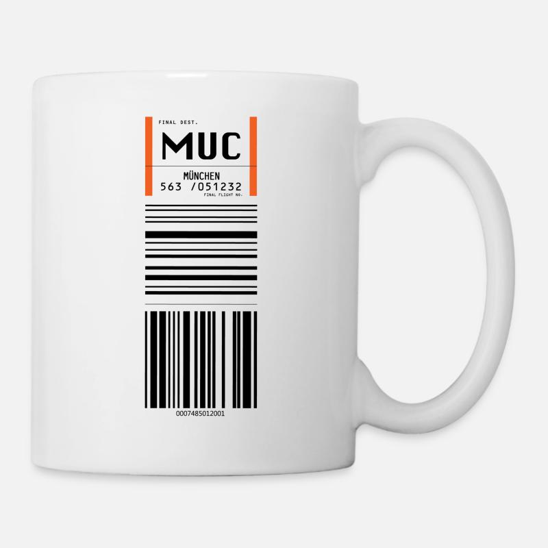 MUC- Flughafen München - Tasse - Weiß