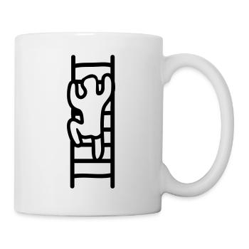 Leiter zum Erfolg - Line - Tasse - Weiß - Rechts