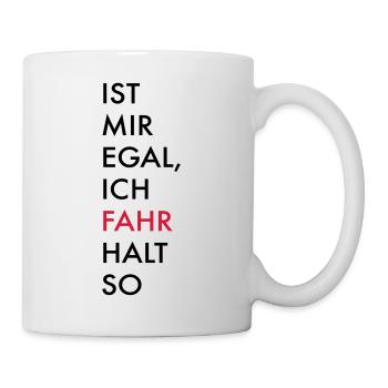 fahren - Tasse - Weiß - Rechts