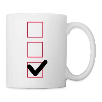 case cocher - Mug blanc - blanc - Droite