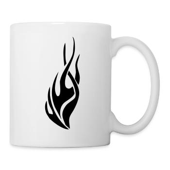 tribal flame - Tasse - Weiß - Rechts