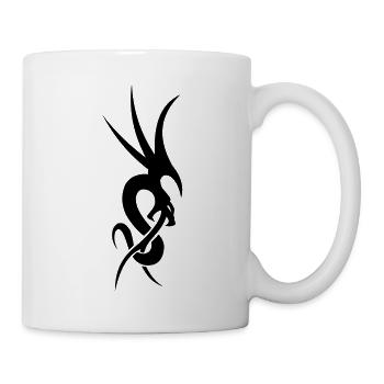 tribal dragon - Mug - white - Right