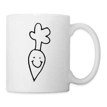 Rübe - Tasse - Weiß - Rechts
