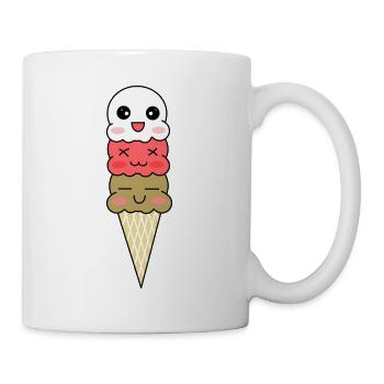 crème glacée - Mug blanc - blanc - Droite