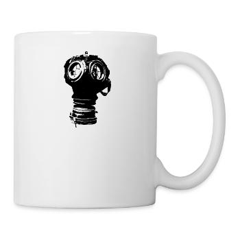 Gasmaske - Tasse - Weiß - Rechts