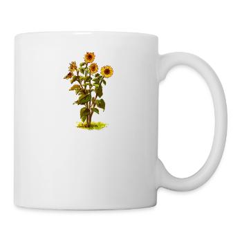Sonnenblume - Tasse - Weiß - Rechts