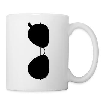 Lunettes de soleil - Mug blanc - blanc - Droite