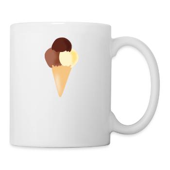 crème glacée restaurant crème glacée sundae32 - Mug blanc - blanc - Droite
