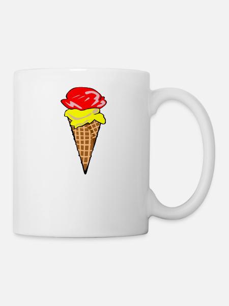 ice cream ice cream restaurant ice cream sundae79 - Mug - white