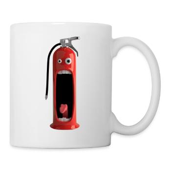 Extincteur rigolo - Mug blanc - blanc - Droite