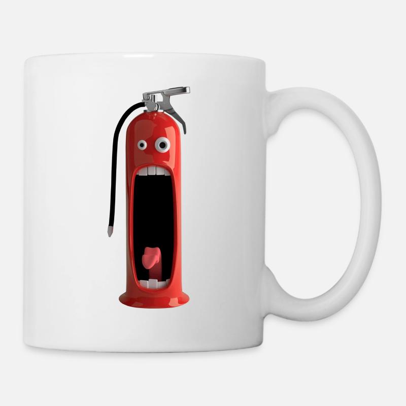 Extincteur rigolo - Mug blanc - blanc