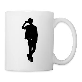 Model boy silhouette - Mug - white - Right