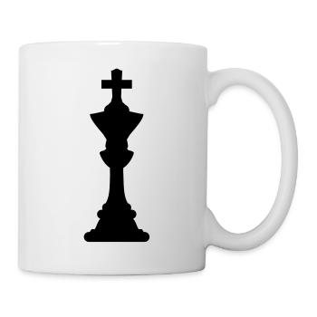 Chess silhouette - Tasse - Weiß - Rechts