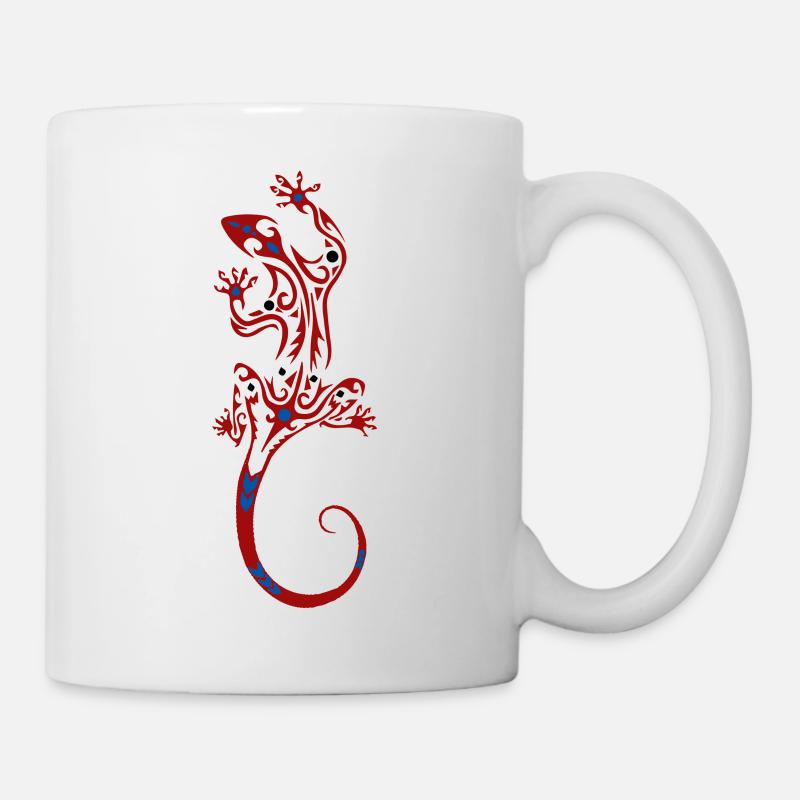 Lézard tribal - Mug blanc - blanc