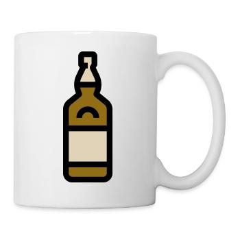 Whiskey bottle, whiskey bottle - Mug - white - Right