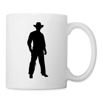 Cowboy - Tasse - Weiß - Rechts