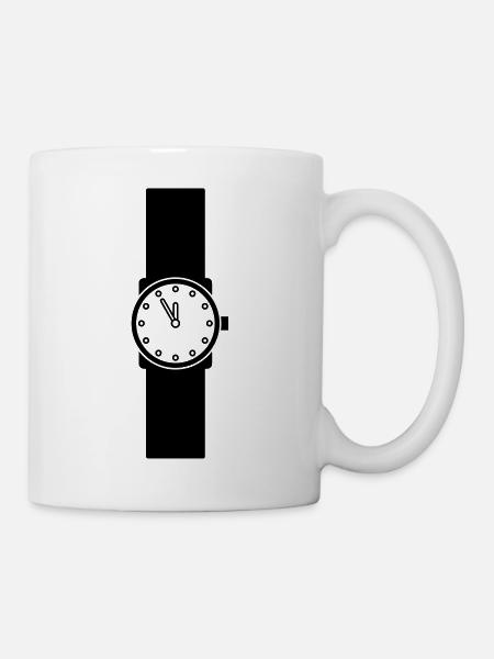 wristwatch - Tasse - Weiß