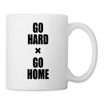 GO HARD GO HOME x - Mug - white - Right