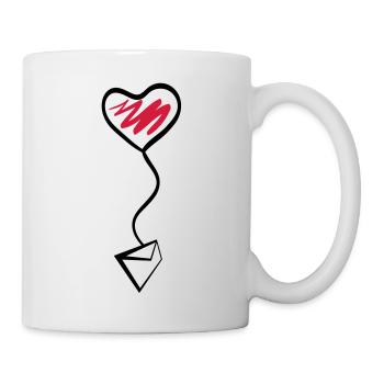 valentinsmail - Tasse - Weiß - Rechts
