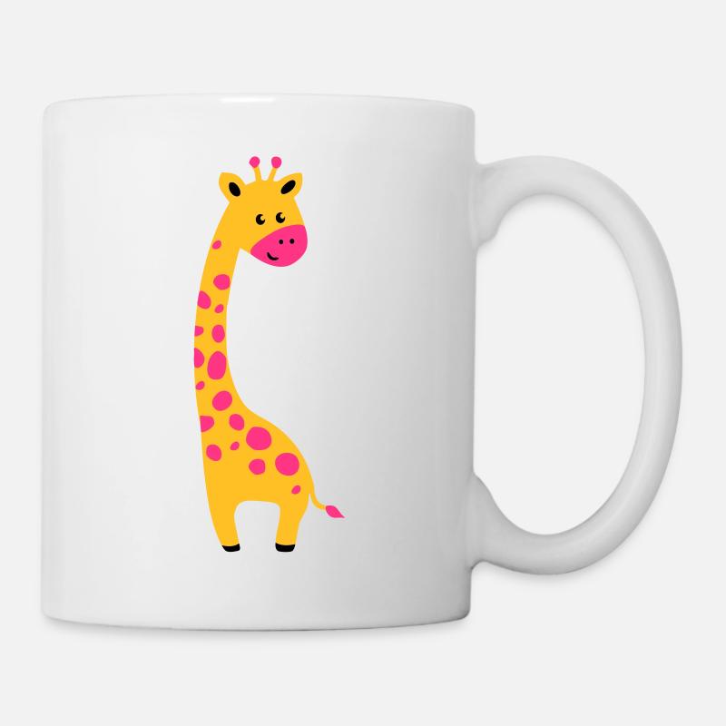cute giraffe - Mug blanc - blanc