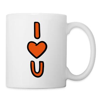 I-love-u-logo - Mug blanc - blanc - Droite