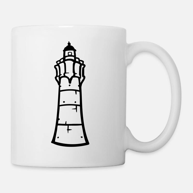leuchtturm - Tasse - Weiß