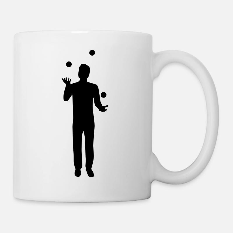 Jonglieren - Tasse - Weiß