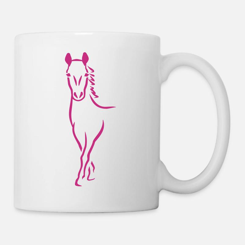 Pferd - Tasse - Weiß
