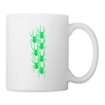 Spinne Spinnen Tiere Horror Halloween - Tasse - Weiß - Rechts