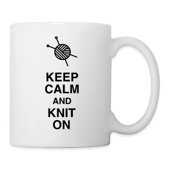 Knitting - Knit - Knitter - Stricken - Tricot - Mug - white - Right