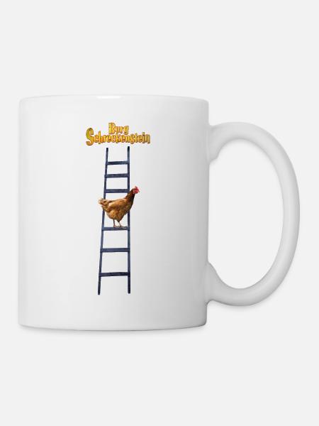 Trinkflasche Leiter Burg Schreckenstein - Tasse - Weiß