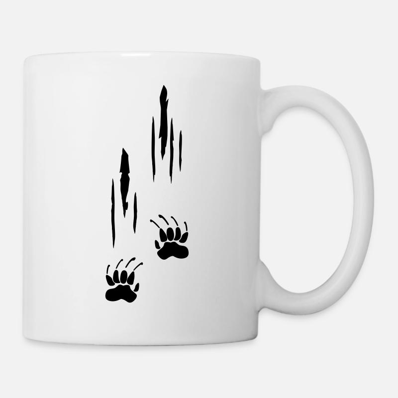 Kratzer, Krallen - Tasse - Weiß