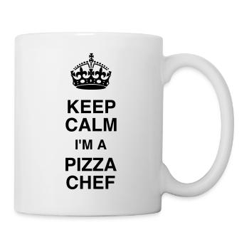 Pizza / pizzaiolo / Italien / Burger - Tasse - Weiß - Rechts