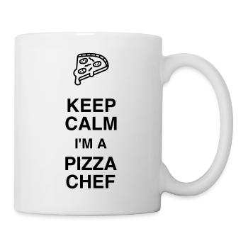 Pizza / pizzaiolo / Italien / Burger - Tasse - Weiß - Rechts