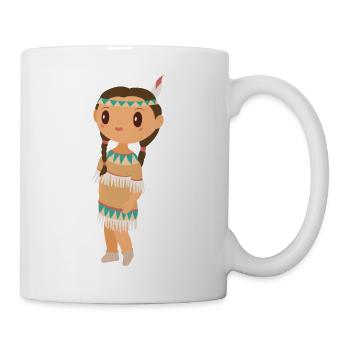 Indianer - Tasse - Weiß - Rechts