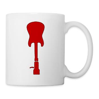 RED Turntable guitar * Rock n Roll Music is life - Tasse - Weiß - Rechts