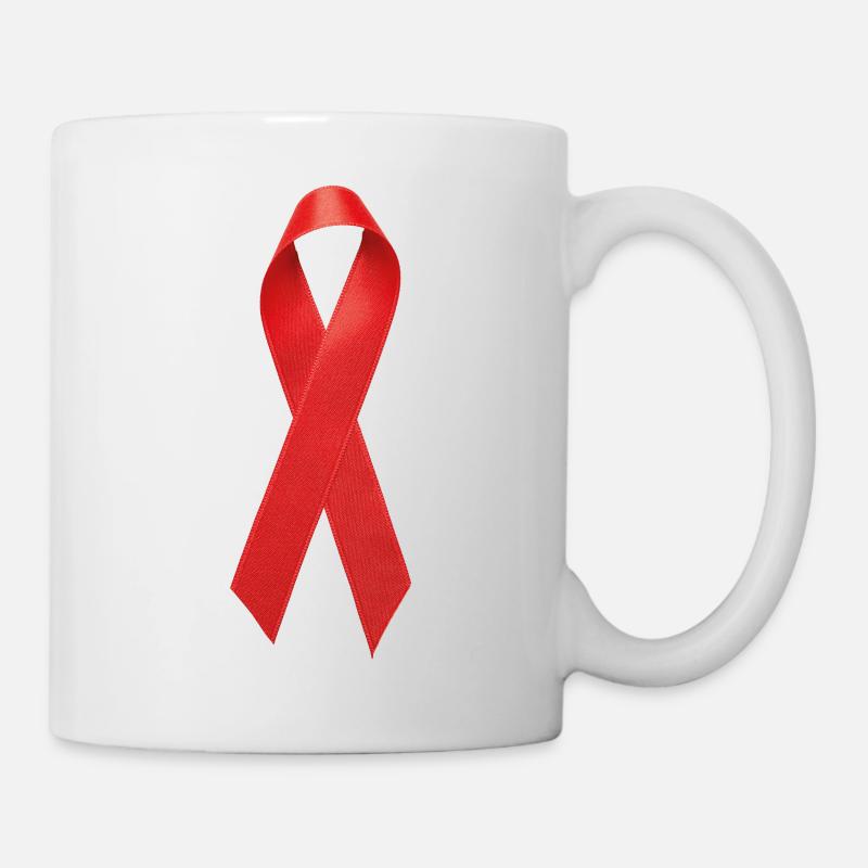 Red Ribbon - Mug blanc - blanc