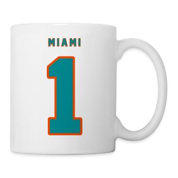 Miami Fan Shirt 1 - Tasse - Weiß - Rechts