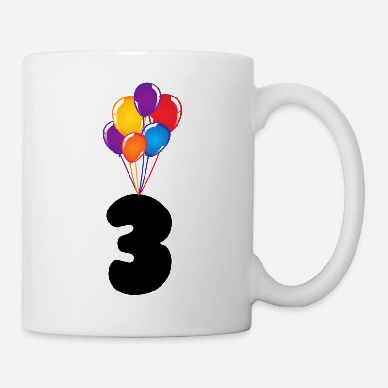 3 ème anniversaire - Mug blanc - blanc