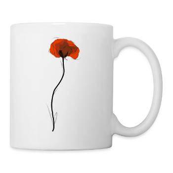 Mohn(tag) - Tasse - Weiß - Rechts