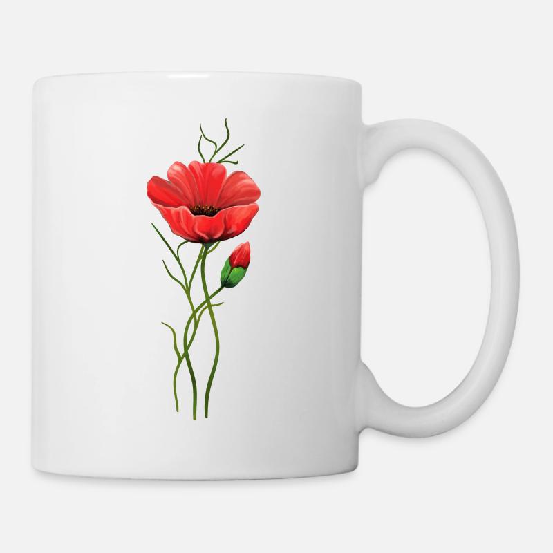Blume - Tasse - Weiß