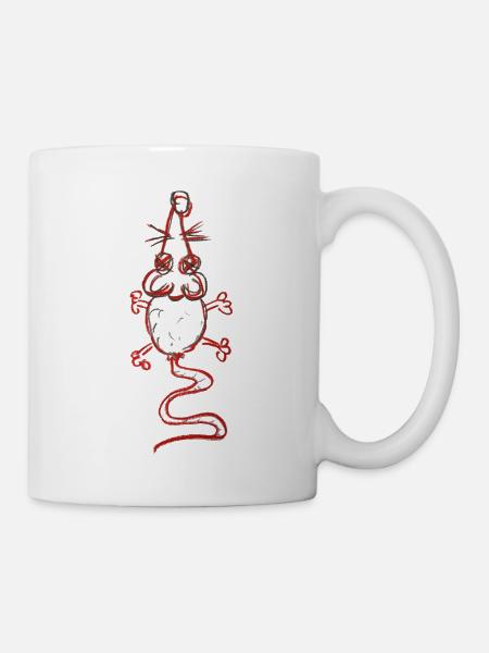 Funky Monster "dead rat" - Tasse - Weiß