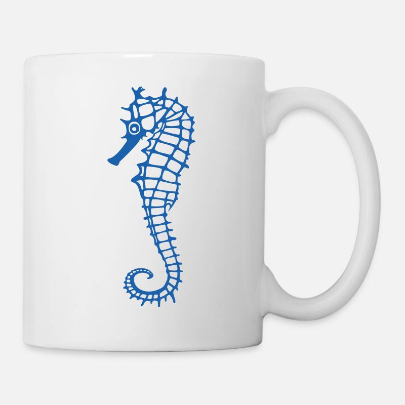 Seepferdchen - Tasse - Weiß