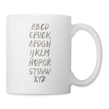 ABC Spruch fuck AFD Politik Wahlkampf Schrift - Tasse - Weiß - Rechts