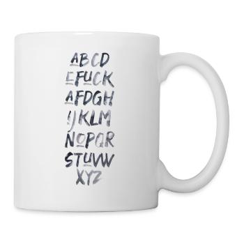 ABC Spruch fuck AFD Politik Wahlkampf Schrift - Tasse - Weiß - Rechts