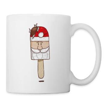 Weihnachtsmann Schokoladenlutscher - Tasse - Weiß - Rechts