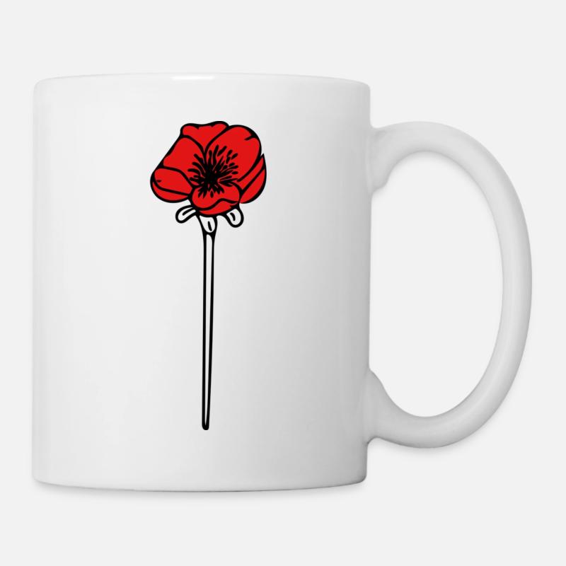 Poppy - Mug - white